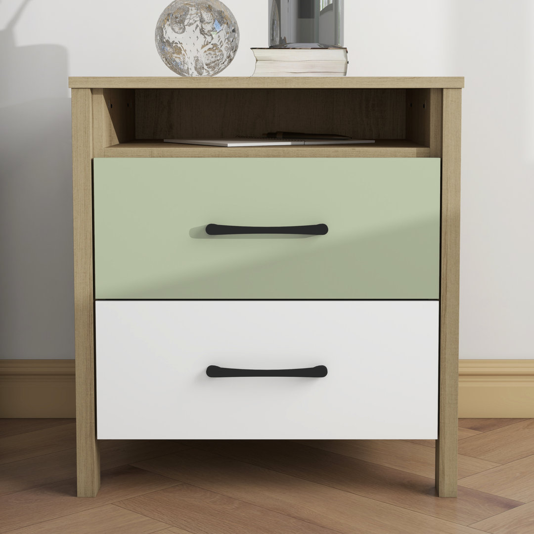  Allysyn 22.7" 2 Drawer Nightstand